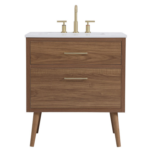Elegant Bathroom Vanity - Walnut Brown (VF41030WB)