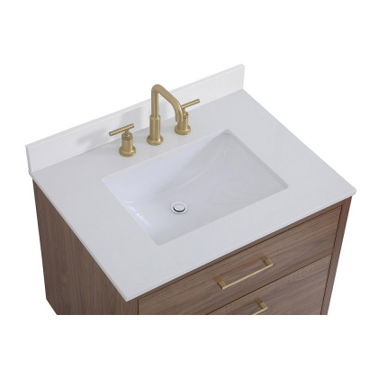 Elegant Bathroom Vanity - Walnut Brown (VF41030WB-BS)