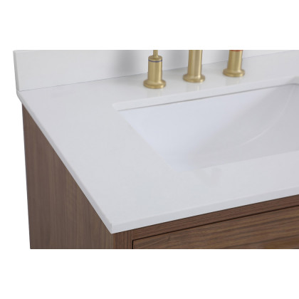 Elegant Bathroom Vanity - Walnut Brown (VF41030WB-BS)