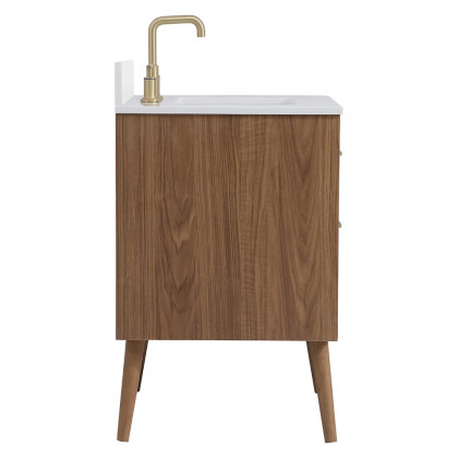 Elegant Bathroom Vanity - Walnut Brown (VF41030WB-BS)