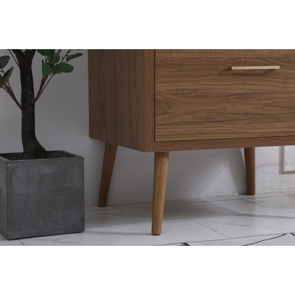 Elegant Bathroom Vanity - Walnut Brown (VF41030WB-BS)