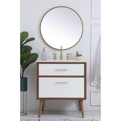 Elegant Bathroom Vanity - White (VF41030WH)