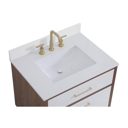Elegant Bathroom Vanity - White (VF41030WH-BS)