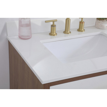 Elegant Bathroom Vanity - White (VF41030WH-BS)