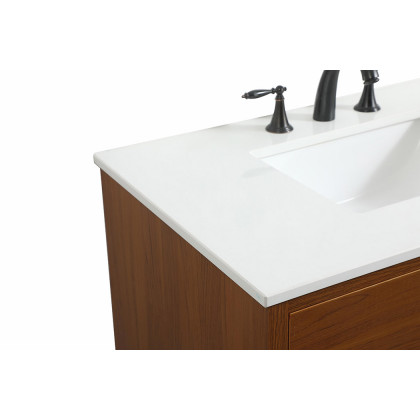 Elegant Bathroom Vanity - Teak (VF41036MTK)
