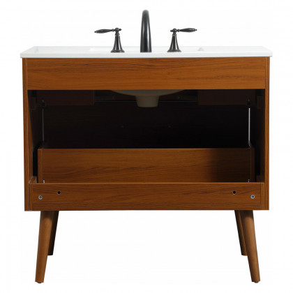 Elegant Bathroom Vanity - Teak (VF41036MTK)