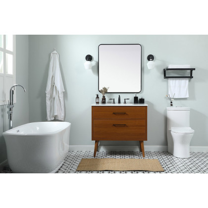 Elegant Bathroom Vanity - Teak (VF41036MTK)
