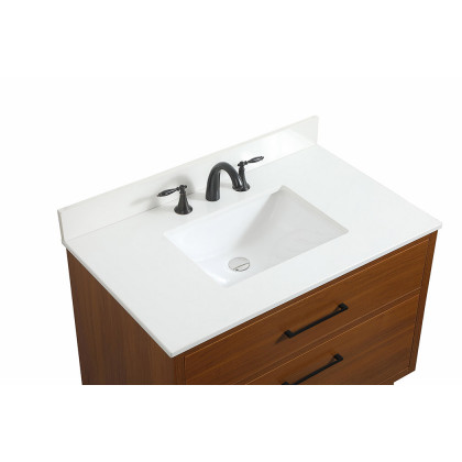 Elegant Bathroom Vanity - Teak (VF41036MTK-BS)