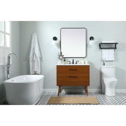 Elegant Bathroom Vanity - Teak (VF41036MTK-BS)