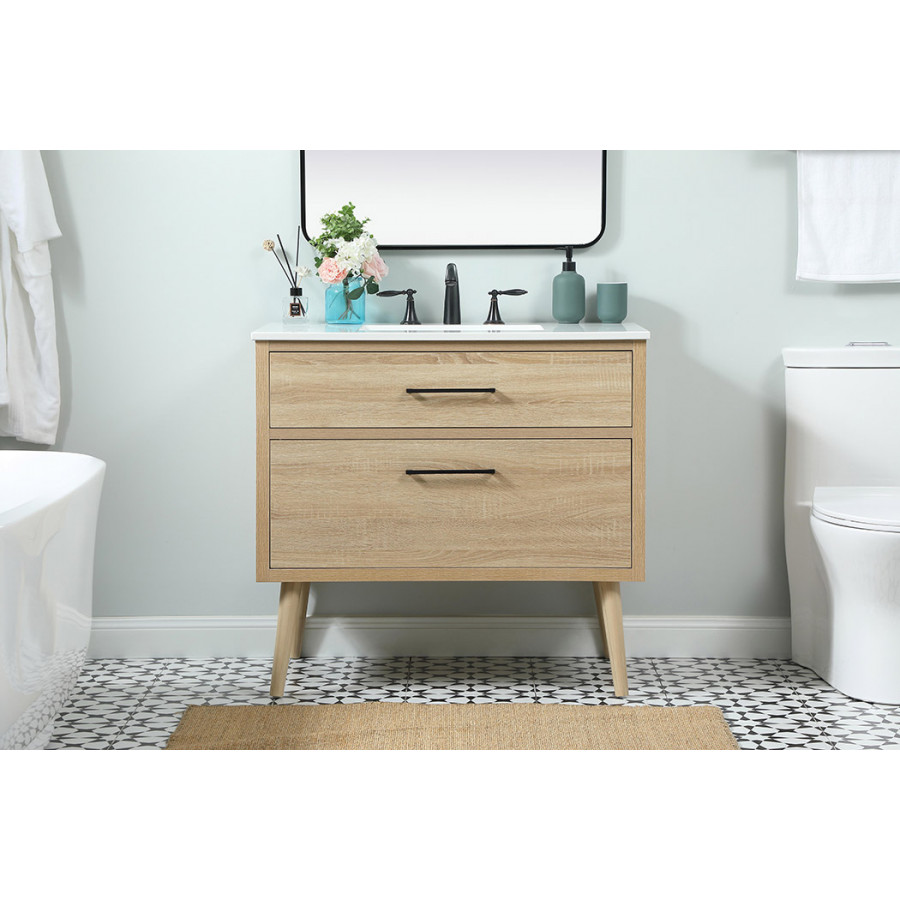 Elegant Bathroom Vanity - Mango Wood (VF41036MW)