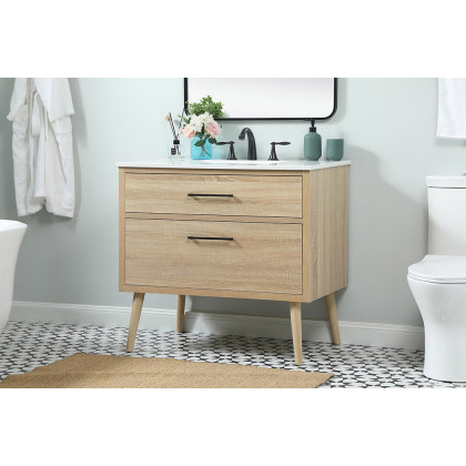 Elegant Bathroom Vanity - Mango Wood (VF41036MW)