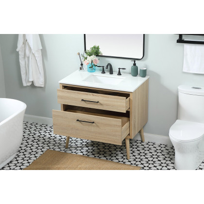 Elegant Bathroom Vanity - Mango Wood (VF41036MW)