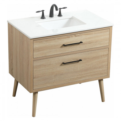 Elegant Bathroom Vanity - Mango Wood (VF41036MW)