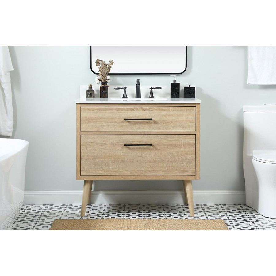 Elegant Bathroom Vanity - Mango Wood (VF41036MW-BS)