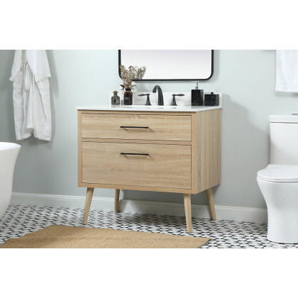 Elegant Bathroom Vanity - Mango Wood (VF41036MW-BS)