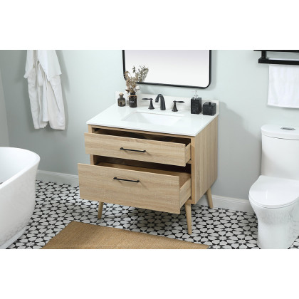 Elegant Bathroom Vanity - Mango Wood (VF41036MW-BS)