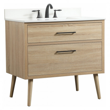 Elegant Bathroom Vanity - Mango Wood (VF41036MW-BS)
