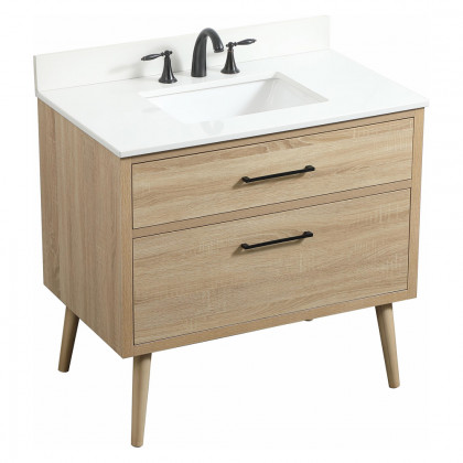 Elegant Bathroom Vanity - Mango Wood (VF41036MW-BS)