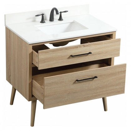 Elegant Bathroom Vanity - Mango Wood (VF41036MW-BS)