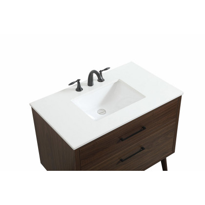 Elegant Bathroom Vanity - Walnut (VF41036MWT)