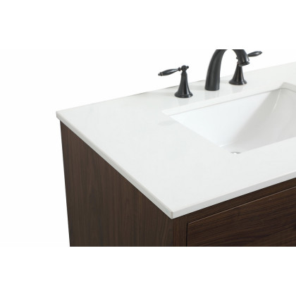 Elegant Bathroom Vanity - Walnut (VF41036MWT)