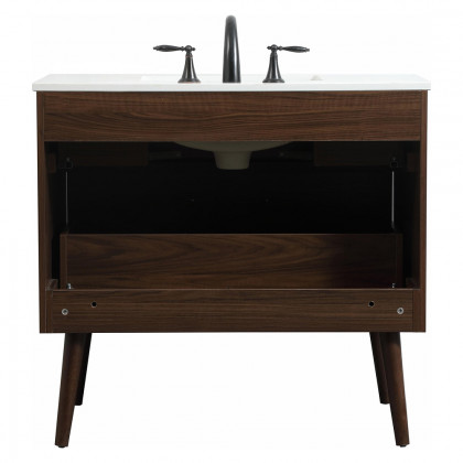 Elegant Bathroom Vanity - Walnut (VF41036MWT)