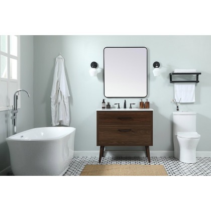 Elegant Bathroom Vanity - Walnut (VF41036MWT)