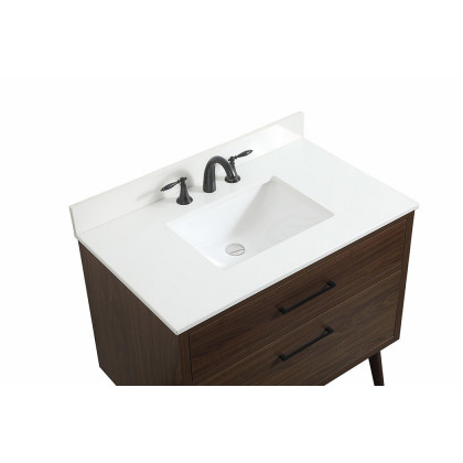 Elegant Bathroom Vanity - Walnut (VF41036MWT-BS)