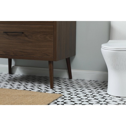 Elegant Bathroom Vanity - Walnut (VF41036MWT-BS)
