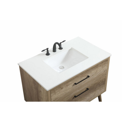 Elegant Bathroom Vanity - Natural Oak (VF41036NT)