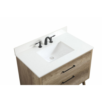 Elegant Bathroom Vanity - Natural Oak (VF41036NT-BS)