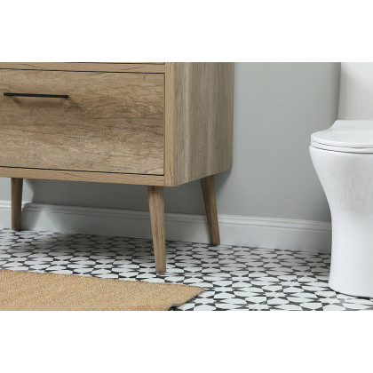 Elegant Bathroom Vanity - Natural Oak (VF41036NT-BS)