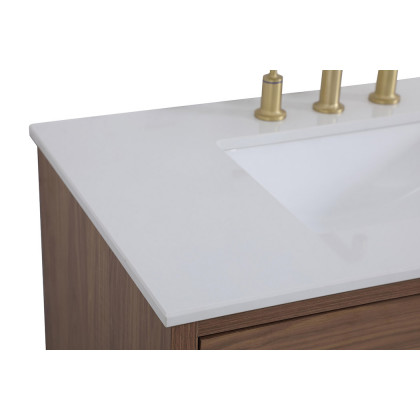 Elegant Bathroom Vanity - Walnut Brown (VF41036WB)