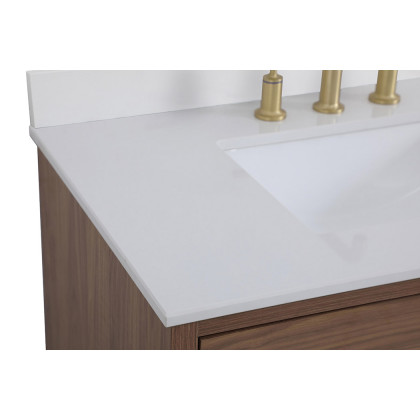 Elegant Bathroom Vanity - Walnut Brown (VF41036WB-BS)