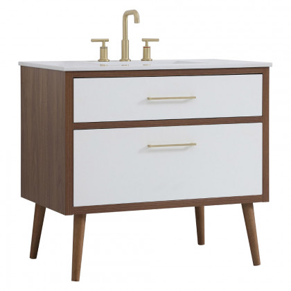 Elegant Bathroom Vanity - White (VF41036WH)