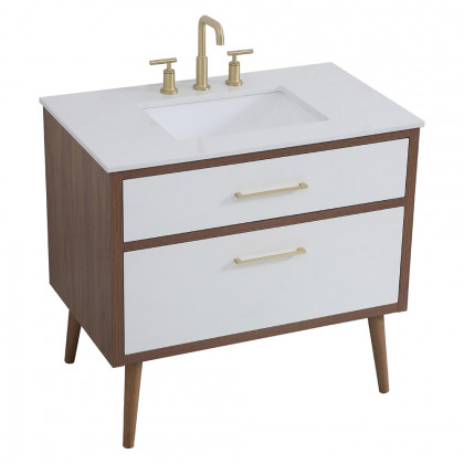 Elegant Bathroom Vanity - White (VF41036WH)