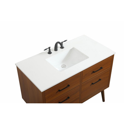 Elegant Bathroom Vanity - Teak (VF41042MTK)