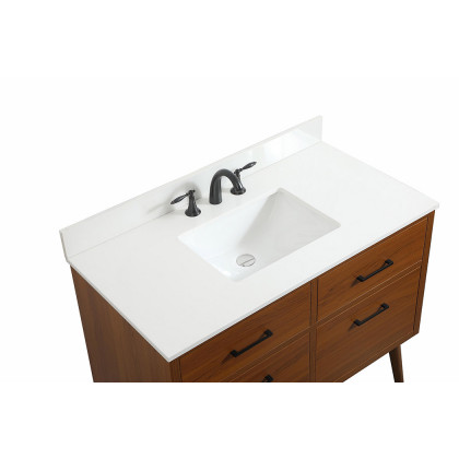 Elegant Bathroom Vanity - Teak (VF41042MTK-BS)