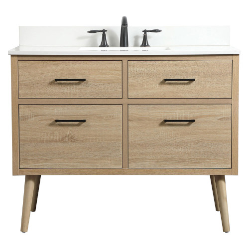 Elegant Bathroom Vanity - Mango Wood (VF41042MW-BS)