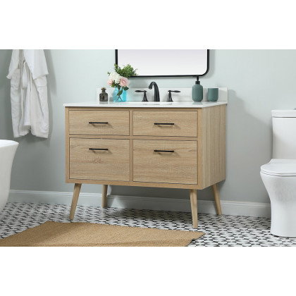 Elegant Bathroom Vanity - Mango Wood (VF41042MW-BS)