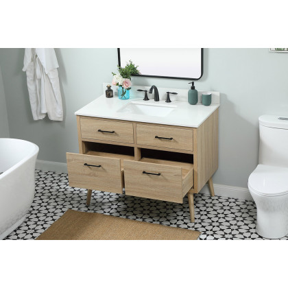Elegant Bathroom Vanity - Mango Wood (VF41042MW-BS)
