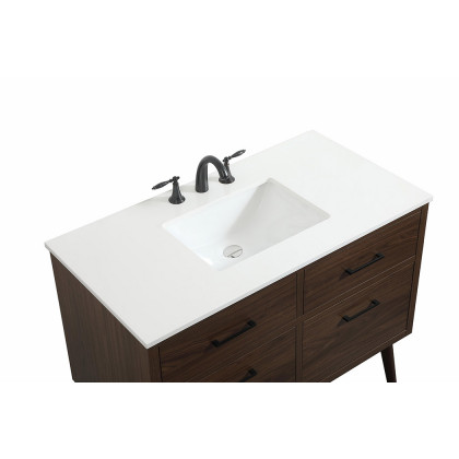 Elegant Bathroom Vanity - Walnut (VF41042MWT)