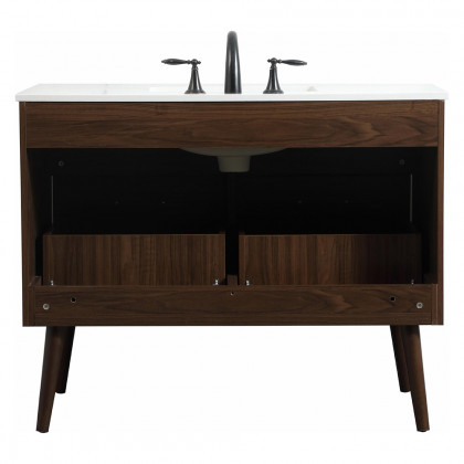 Elegant Bathroom Vanity - Walnut (VF41042MWT)