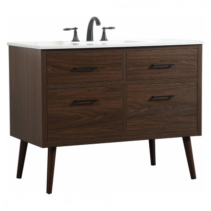 Elegant Bathroom Vanity - Walnut (VF41042MWT)