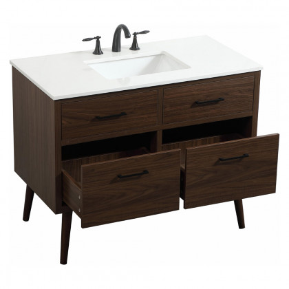 Elegant Bathroom Vanity - Walnut (VF41042MWT)
