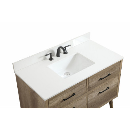 Elegant Bathroom Vanity - Natural Oak (VF41042NT-BS)