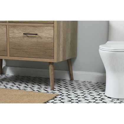 Elegant Bathroom Vanity - Natural Oak (VF41042NT-BS)