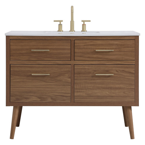 Elegant Bathroom Vanity - Walnut Brown (VF41042WB)