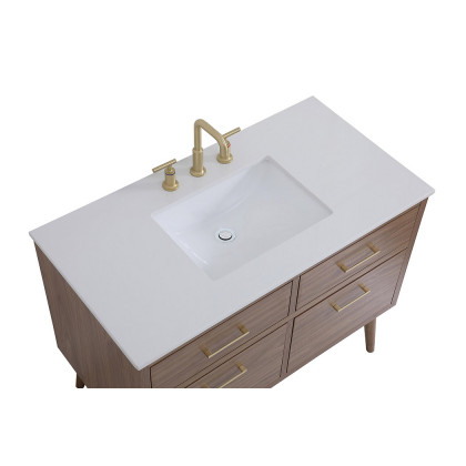 Elegant Bathroom Vanity - Walnut Brown (VF41042WB)