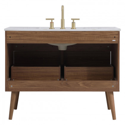 Elegant Bathroom Vanity - Walnut Brown (VF41042WB)